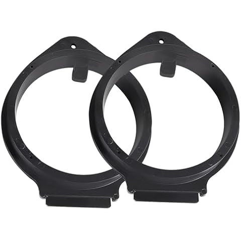 NuIth Aftermarket Front & Rear Door Speaker Adapter Spacer Ring for GM GMC 2006-2019, Chevy 2006-2021, Cadillac 2007-2014 Vehicles 6.5 Inch Speaker Bracket Installation 2 Pack Cover