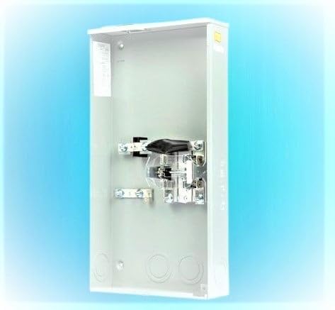 SIEMENS 48104-02GP Meter Socket, RINGLESS Type, 320 AMP Continuous, 400 AMP MAX, Outdoor Enclosure (NEMA Type 3R), Painted G90 Steel, 1 Phase, 3 Wire, 600 VAC, 4 JAW, HQ Clam JAW Lever Bypass MET