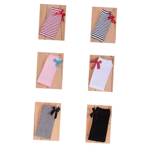 LIFKOME 1 Pair Thigh Socks Striped Stocking Kids High Socks Girls High Over The Knee Sock Bow Knee4