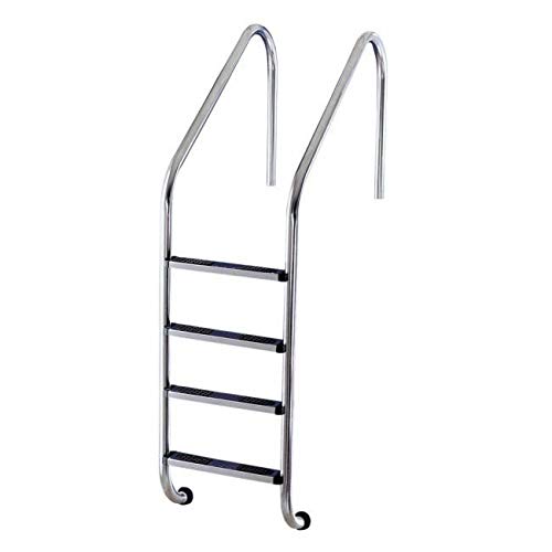 JMD Pools Weight Capability Swimming Pool Heavy Duty 4-Step Stainless Steel Pool Step Ladder with Easy Mount Legs (Silver) (B08DTDSQ52) Amazon Price History, Amazon Price Tracker