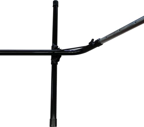 Support hamac réglable acier noir structure autoportante télescopique CAO - 4