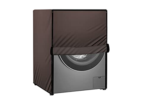 Stylista Waterproof Front Load Washing Machine Cover Compatible for Haier 6 kg, 6.5 kg, 7 kg & 7.5 kg Coffee