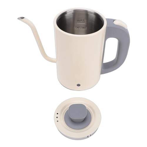 Tetera eléctrica cuello de cisne 600W 800ml acero inox miniatura 1
