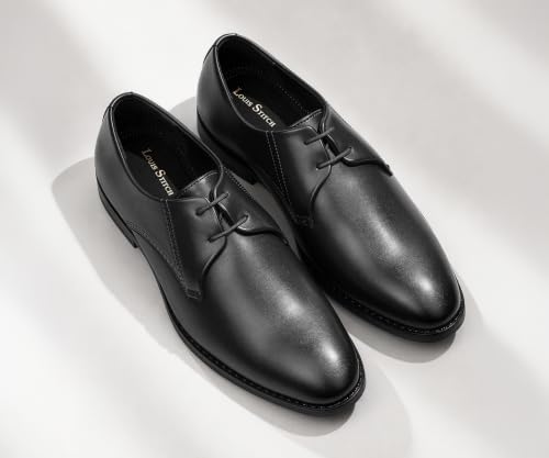 Image of LOUIS STITCH Men's Formal Lace-Up Derby Shoes | Formal Lace-Up Shoes for Men | Business & Occasion Wear | LSVSPL-2