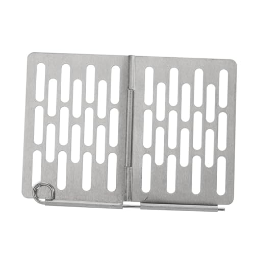 Gogogmee 1Pc Portable Stainless Steel Bbq Grill Rack Mini Foldable Barbecue Tool for Outdoor Cooking for Camping and Garden Parties Durable and Easy to Assemble