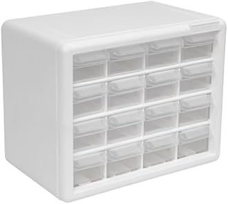 Akro-Mils 10116 Plastic Drawer Storage Cabinet 16 Drawers for Garage Organization, Lego Storage, Teacher Toolbox, Makeup Organizer, and More,