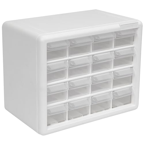 Akro-Mils 10116 Plastic Drawer Storage Cabinet 16 Drawers for Garage Organization, Lego Storage, Teacher Toolbox, Makeup Organizer, and More,