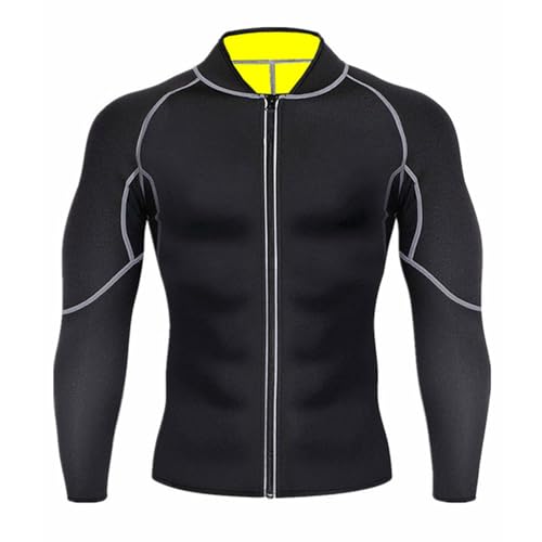 Men's Shapewear Neoprene Sweat Shirt Slimming Diving Suit for Workout Fitness Activewear