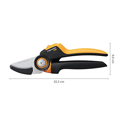 Fiskars Amboss-Gartenschere, X-series PowerGear, P941, Mit Rollgriff – Ansicht 3