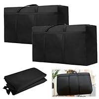 2 Stück 160L Große Aufbewahrungstasche, 420D Oxford Transporttasche, Aufbewahrung für Bettdecken, Bettzeug Aufbewahrung Mit Handgriff, Bettwäsche Tasche, für Umzug Bettdecken Kleidung Bettwäsche