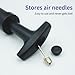 Ball Pump for Sports Balls, Portable Hand Air Pump with 8 Needles 2 Nozzle 1 Extension Hose for Basketball Soccer Football Volleyball Water Polo Rugby and More