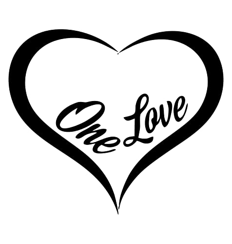 Image of Hangout Hub | Couple Tshirts | One Love Heart | Matching Dress| Set of 2 | Printed|Regular Fit | Cotton T-shirts|Couple Matching dress | Half Sleeves