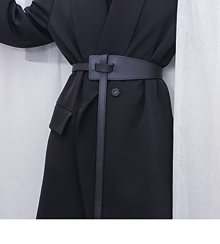 Fashion-Leather-Knot-Belt for Women,No-Buckle-Tie-Waist-Belt-Cinch -Belt for Jumpsuit Coat3