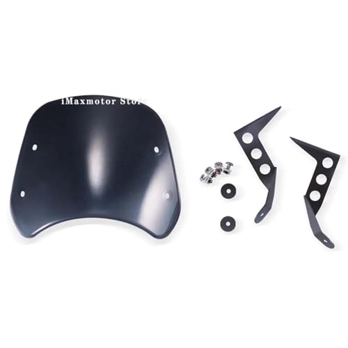 Hhrdyy Parabrezza Per Moto, Parabrezza Per Benelli Leoncino 250, Leoncino 500 Trail Sport, Accessori Per Cupolino Parabrezza Paravento(Fumo,X-2) - 6