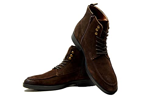 Image of Hx London Leather Men Apron Laceup Ankle Boot