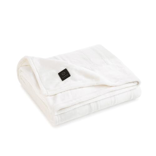 Brookstone Electric Heated Plush Throw