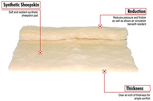 Skil-Care Soft And Resilient Synethic Sheepskin Pad Reduces Pressure And Friciton In The Bed, 30X60 Inches #TOP1
