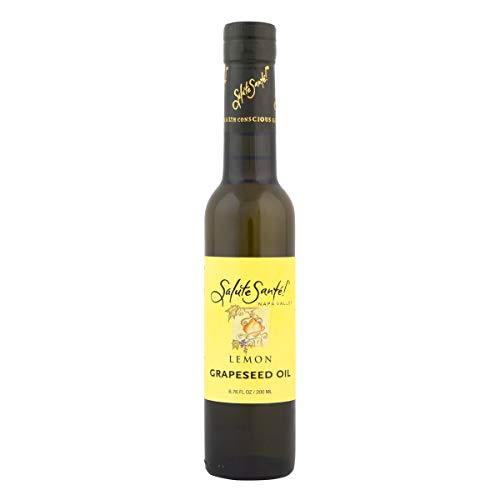 Salute Sante! Infused, Cold Pressed and Varietal Grapeseed Oils for Cooking, Healthy Grape Seed Oil for Dipping Finishing, Marinades and Salads, Pantry Set (Combo 6 Pack)