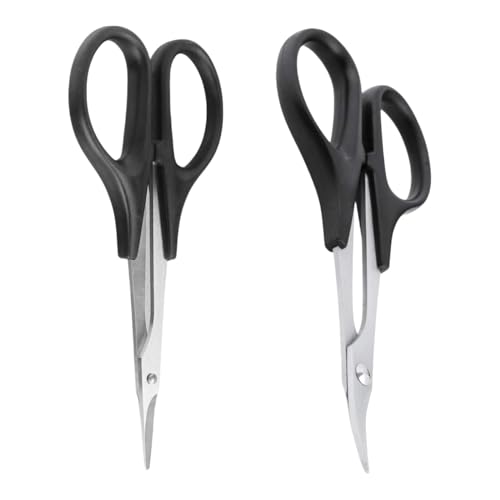 AFDHGS 2-Pack RC Body Trimming Scissors - Sharp Steel Blades for Precise Cutting of Lexan Plastic...