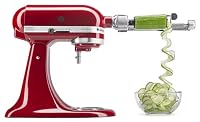 KitchenAid KSM2APC Spiralizer Plus Attachment with Peel, Core & Slice, Silver