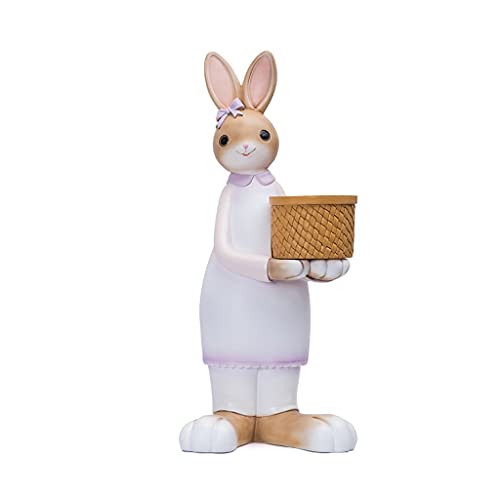 Statue lapin décorative ZXQUEGF, un charme poétique pour votre cour intérieure