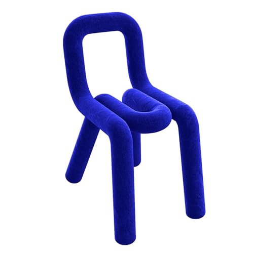 Silla de comedor geométrica moderna con respaldo, elegante pieza de acento para decoración de dormitorio y sala de estar