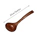 Juego de vajilla de madera con mango largo para sopa Imagen de Juego de vajilla de madera con mango largo para sopa