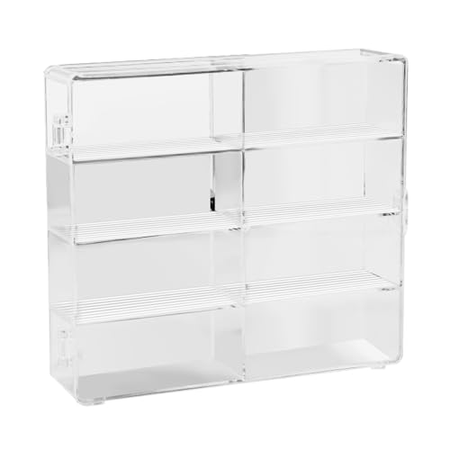 Design innovativo della porta: la vetrina presenta un comodo design della porta che è resistente alla polvere, impermeabile e antimacchia. Il meccanismo di apertura e chiusura ad ampio angolo facilita l'accesso alle tue macchinine fornendo allo stesso tempo una protezione completa da polvere e altri elementi, garantendo che la tua collezione rimanga in condizioni perfette.