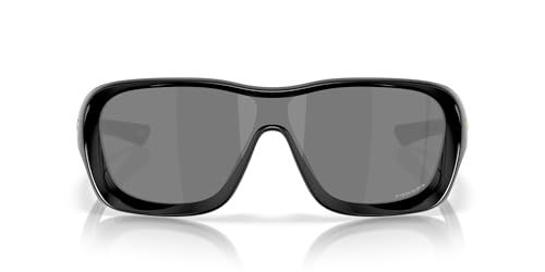 Oakley OO9493 De La Salle Polarized Rectangular Sunglasses, Polished Black/Prizm Black, 30 mm