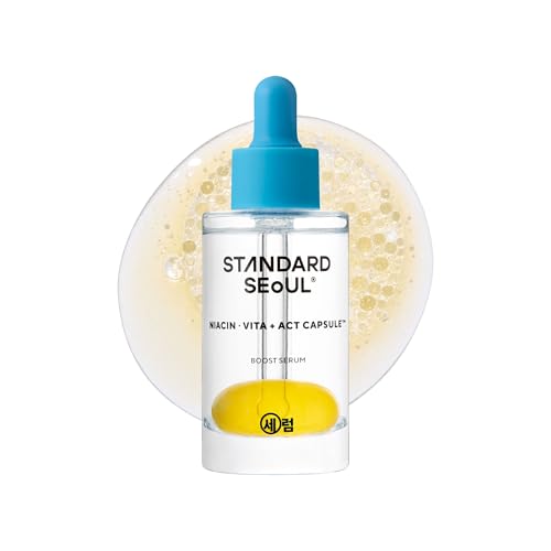 STANDARD SEOUL Brightening Bouncy Boost Serum – Radiance-Boosting K-Beauty Serum with Niacinamide,...