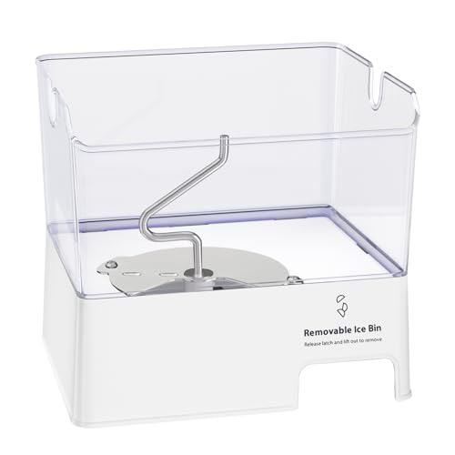 Cubitera de hielo WPW10347093 mejorada compatible con Whirlpool Ice Maker de repuesto W10347100 Whirlpool extraíble, W10347093 Whirlpool Ice Bucket Tray Parts WRF736SDAM14, WRF736SDAM13