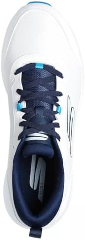 Skechers Men's Max Fairway 4 Lightweight Spikeless Golf Shoe Sneaker, White/Navy, 10.5 Wide | Image 2