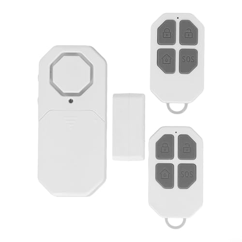Besttoolifes Alarme de porte sans fil avec télécommande, volume réglable de 140 dB, 5 modes pour la sécurité de la maison et la protection contre les cambriolages