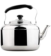 Cabilock Bollitore da 5 Litri Teiera in Acciaio Inox Teiera Manico Ergonomico Teiera Bollitore da...