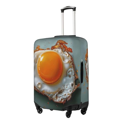 fried egg painted Elastic Travel Luggage Cover Travel Suitcase Protective Cover2