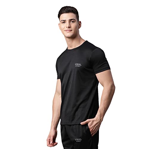 Image of Mack Jonney Men Round Neck Polyster Regular Fit T-Shirt