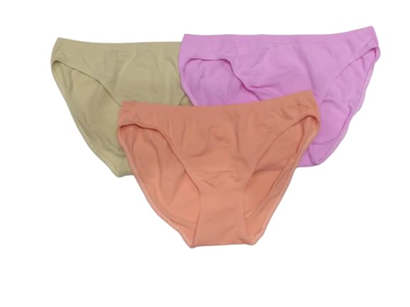 ug world Piccion Women's Seamless Bikini Style Panty Dry Fit Technology-Breathable-Skin Friendly (Pack of 3_AssortedColors May Vary)-picture-29