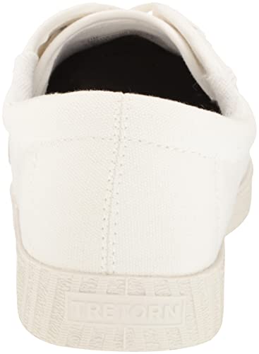 Tretorn Womens Women's Lace-Up Nyliteplus Canvas Sneakers Women S Lace Up Casual Tennis Shoes Classic Vintage Style, White/White, 8 Us #TOP2