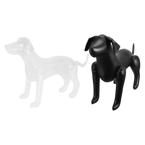 Hund Schaufensterpuppe 2st Haustierbekleidungsmodell Stehender Aufblasbarer Hund Haustier Schaufensterpuppe Stehende Aufblasbare Hunde Für Hundekleidung Stehendes Hundemodell PVC