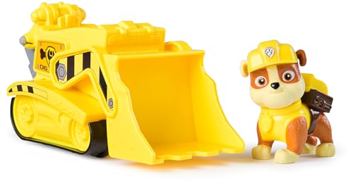 PAW PATROL, Construction Vehicle with Rubble Toy Figure (Basic Vehicle, 2025), Toy for Children from 3 Years