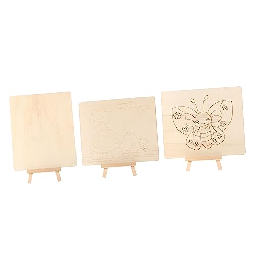 TOBBOMEY 3 Sets Kinder Kreidetafeln mit Holzständer