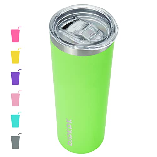 Image of BJPKPK 20 oz Skinny Tumbler with Lid, Stainless Steel Insulated Coffee Cup