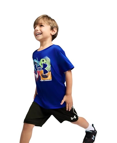 Image of Under Armour Boys' 2-piece Short Sleeve Graphic T-Shirt and Shorts Set, Lightweight & Breathable