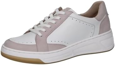CAPRICE Damen Sneaker flach aus Leder Low Top, Mehrfarbig (Oldrose Suede), 40 EU
