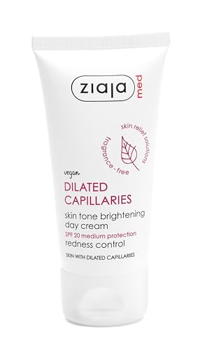 Ziaja Med Crema de Día Unificadora del Tono SPF 20 para Capilares Dilatados y Control de Rojeces 50ml