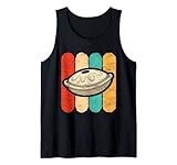 Diseño de sartén. Instrumento musical de percusión de instrumento de silueta de mano Camiseta sin Mangas