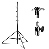 Kate Heavy Duty Light Stand Tripod - 15.7ft Air Cushioned Aluminum Alloy Lighting Stand with Tripod, 2 Sandbags & 1/4'-3/8' Adapter, 9.46lb Load for Studio/Indoor/Outdoor Video Photography
