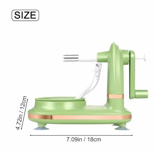 Handkurbel Apfelschäler - Automatisches Obstteiler-Set für Äpfel, Birnen, Zitrus, Kartoffeln - Home Kitchen Tool für den täglichen Gebrauch