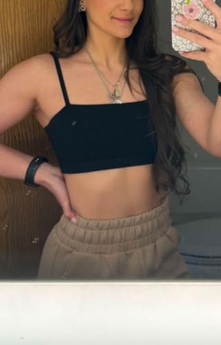 Aoxjox Women's Workout Bandeau Bras Training Fitness Running Yoga Crop Tank2