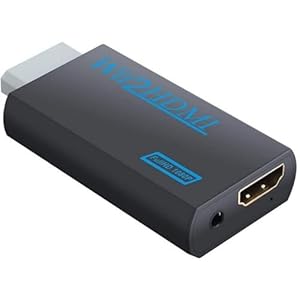 INF Wii HDMI Adapter, 720/1080P HD Konverter mit 3, 5mm Audioausgang für Wii an Monitor, Beamer, Fernseher